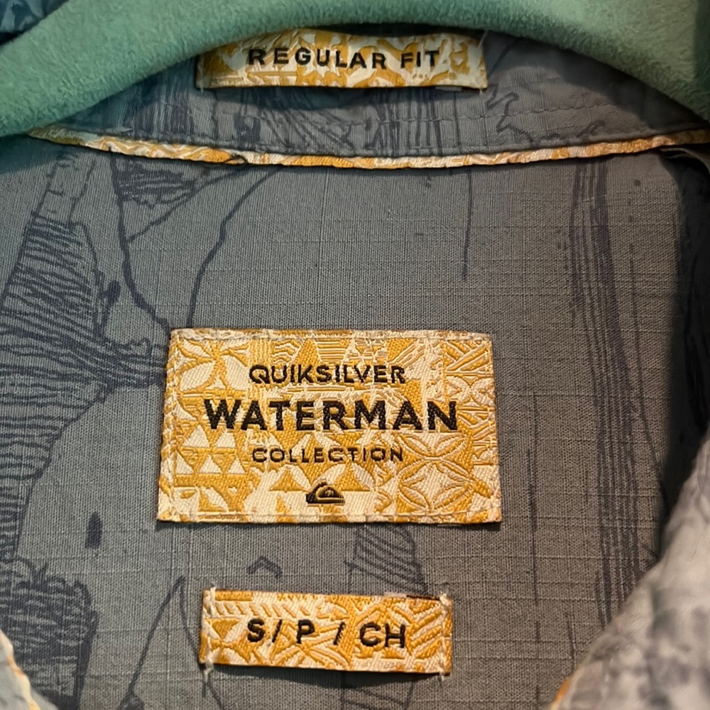 Quicksilver Waterman Button Up Shirt, S - Picture 6 of 6